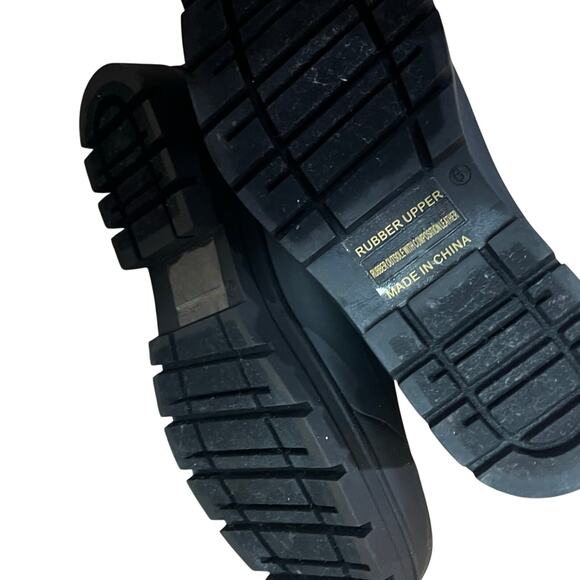 Everlane Women's The Pull-On Chelsea Rain Boots Waterproof Black Size 9 NWOT - Picture 8 of 13